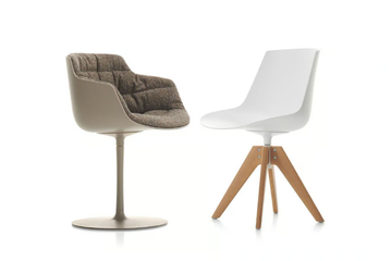 FLOW ARMCHAIR - Swivel upholstered chair by MDF Italia - view 3